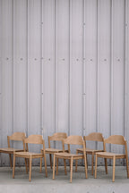 Article Sylvo Stackable Dining Chair - White Oak (Set of 6)