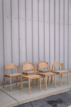 Article Sylvo Stackable Dining Chair - White Oak (Set of 6)