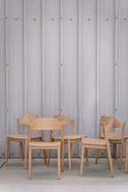 Article Sylvo Stackable Dining Chair - White Oak (Set of 6)