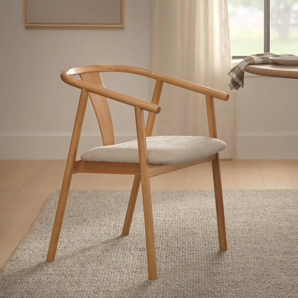 Fonra Dining Chair - Oak And Santolina Gray (Set of 2)