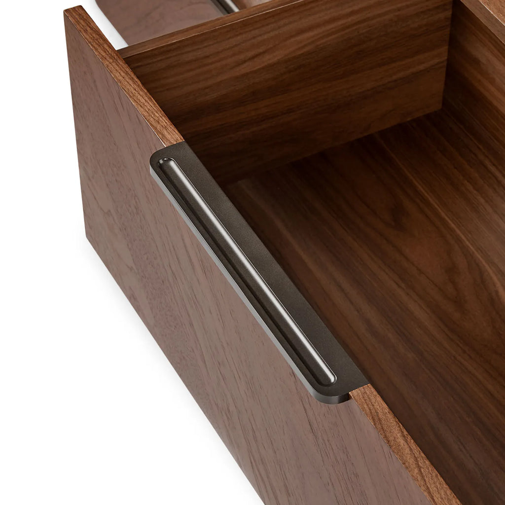 Nera 6-Drawer Low Triple Dresser - Walnut