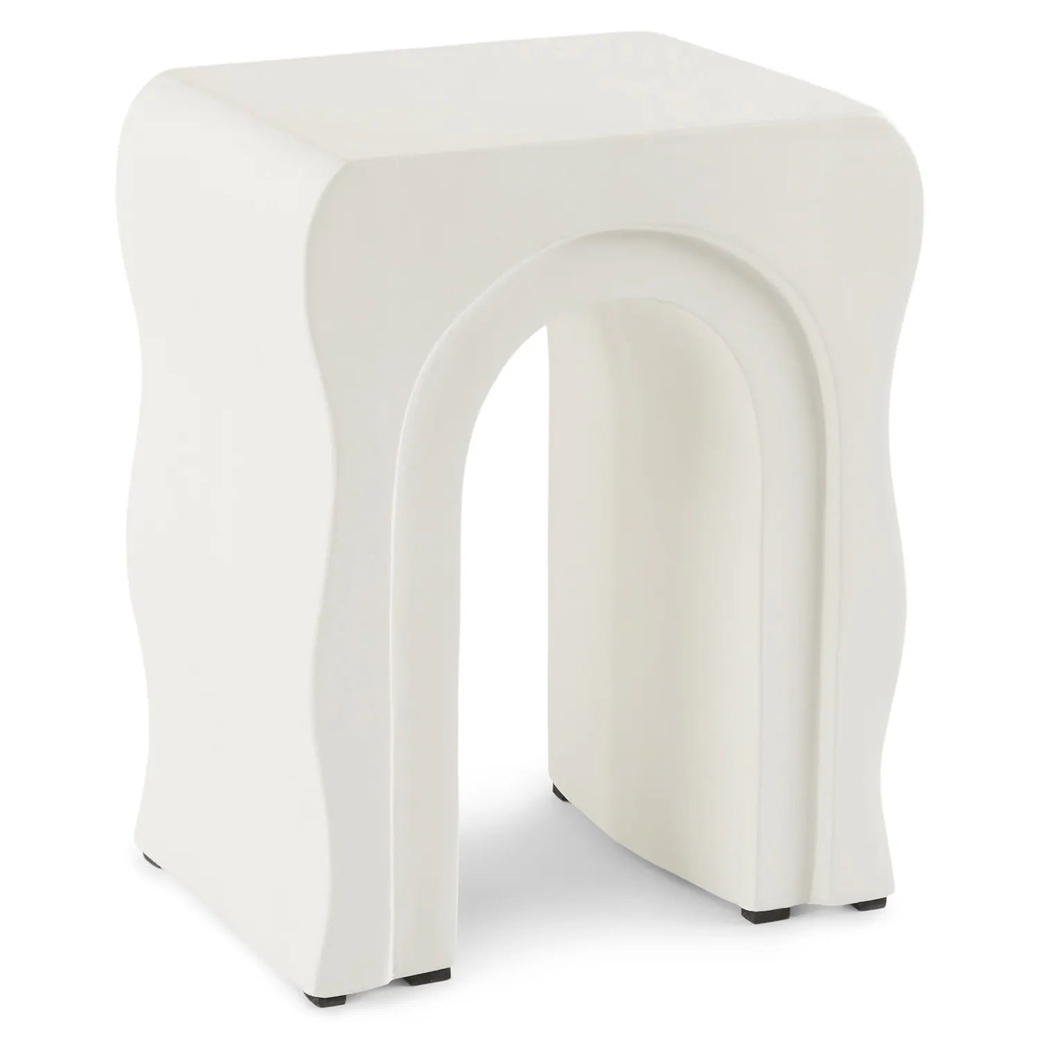 Article Bixby Outdoor Concrete Side Table - Natural White
