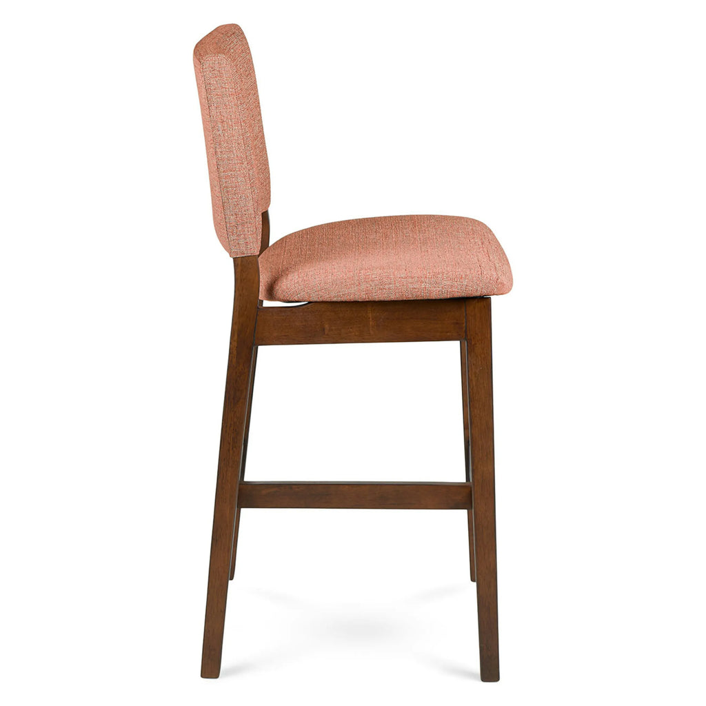 Nosh Counter Stool - Walnut And Rosehip Orange (Set of 2)