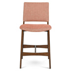 Nosh Counter Stool - Walnut And Rosehip Orange (Set of 2)