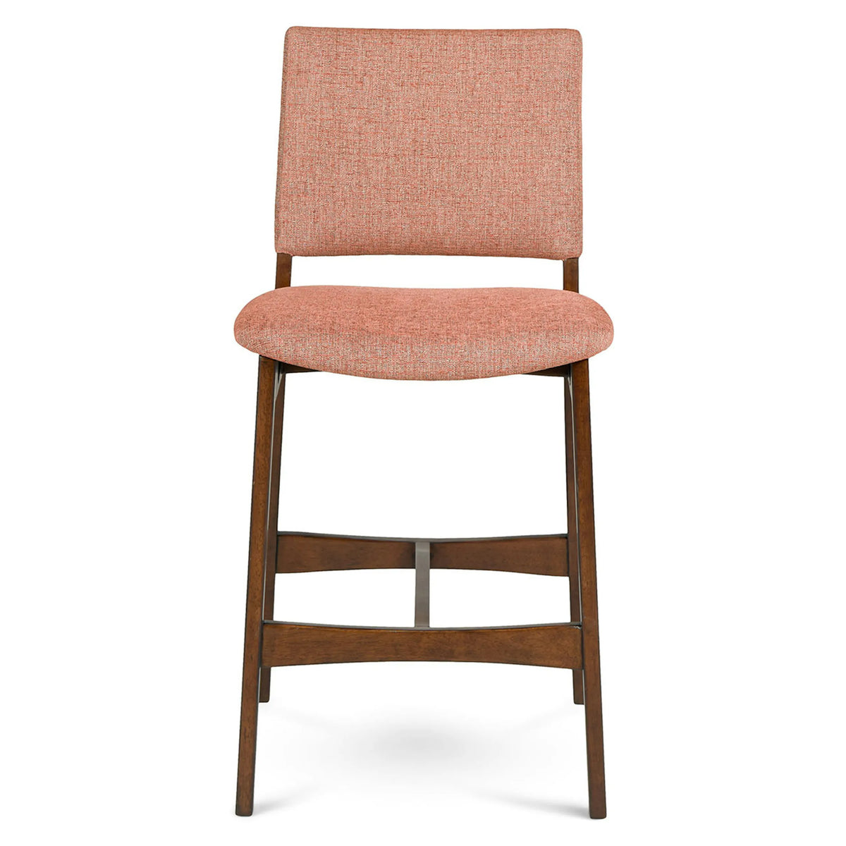 Nosh Counter Stool - Walnut And Rosehip Orange (Set of 2)