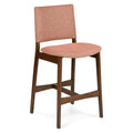 Nosh Counter Stool - Walnut And Rosehip Orange (Set of 2)