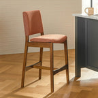 Nosh Counter Stool - Walnut And Rosehip Orange (Set of 2)