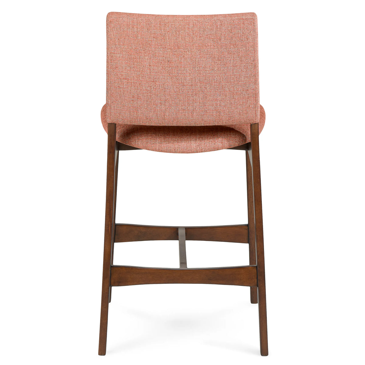 Nosh Counter Stool - Walnut And Rosehip Orange (Set of 2)