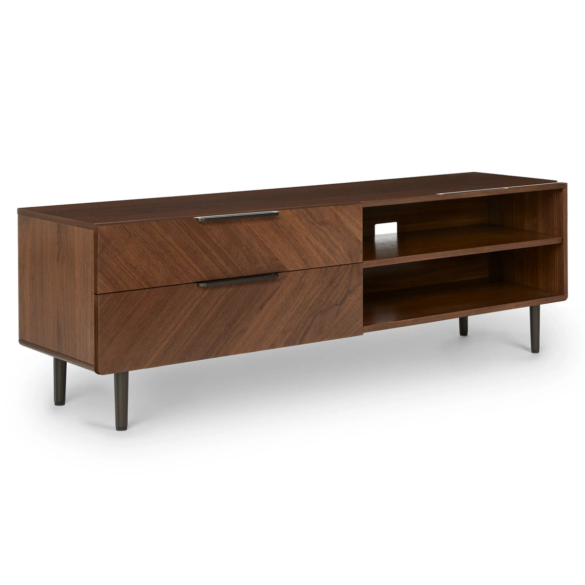 Nera 63" Low Media Unit - Walnut