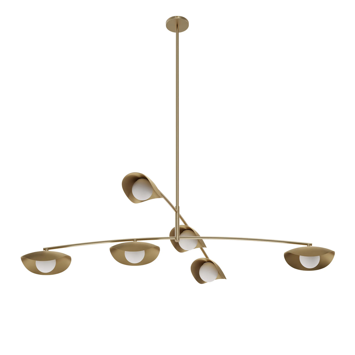 Coy Chandelier - Brass