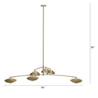 Coy Chandelier - Brass