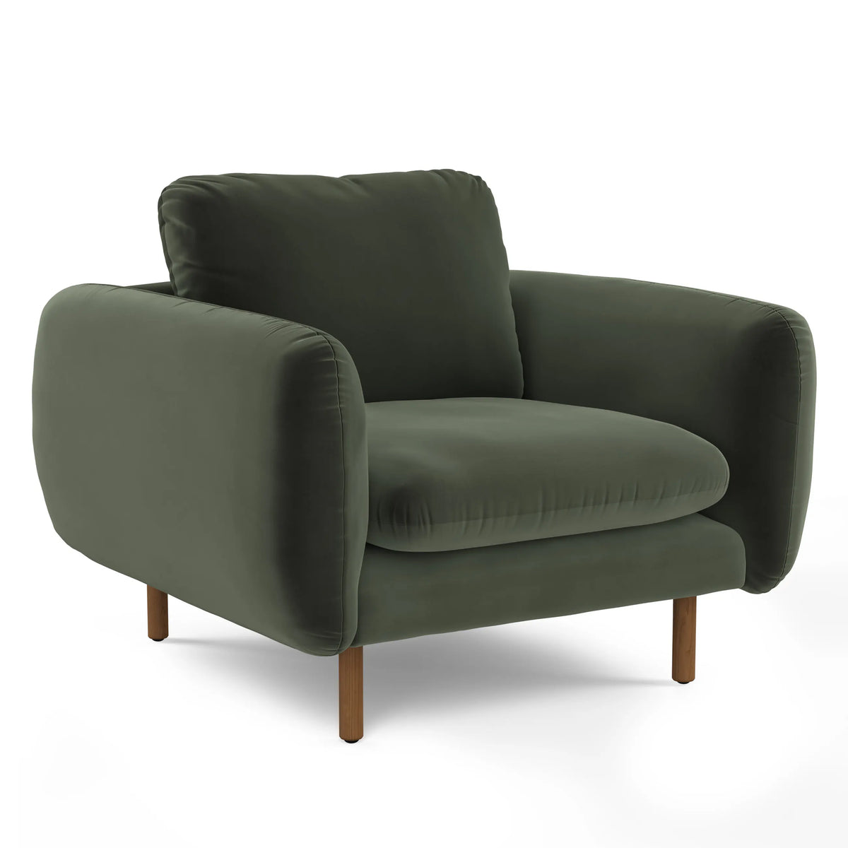 Article Sanders 37" Velvet Lounge Chair - Plush Pacific Green
