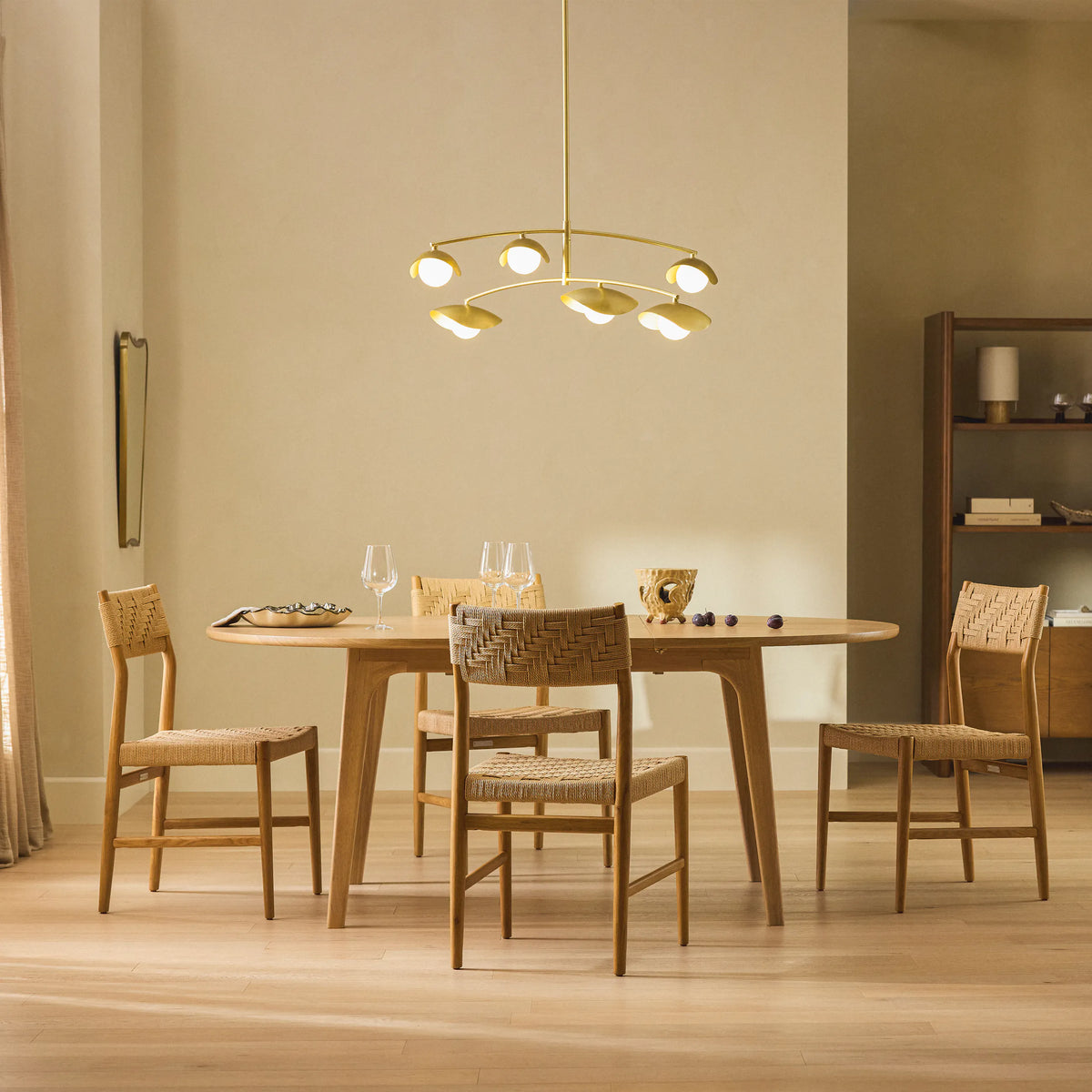 Coy Chandelier - Brass