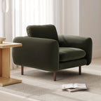 Article Sanders 37" Velvet Lounge Chair - Plush Pacific Green