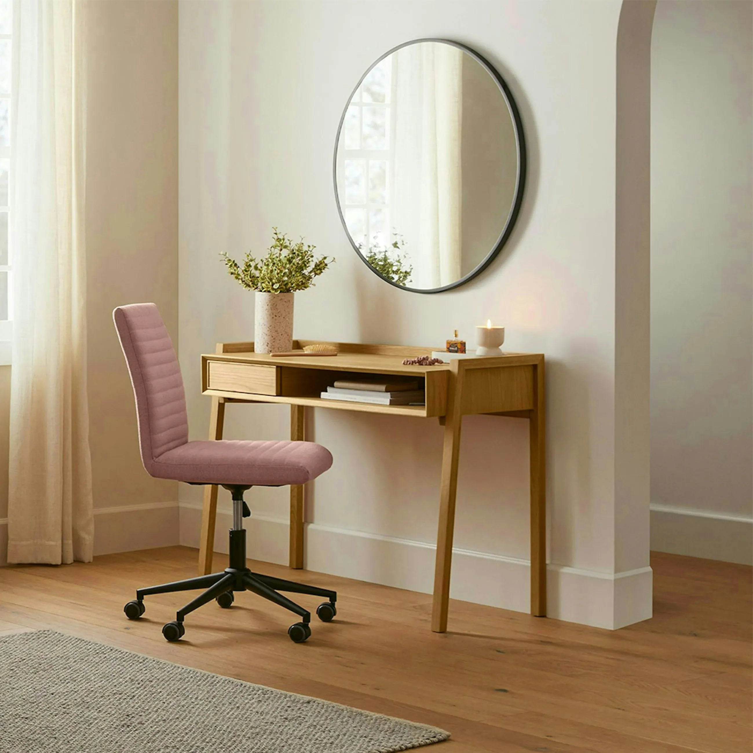 Article Fantol 43.25" Desk - Natural Oak