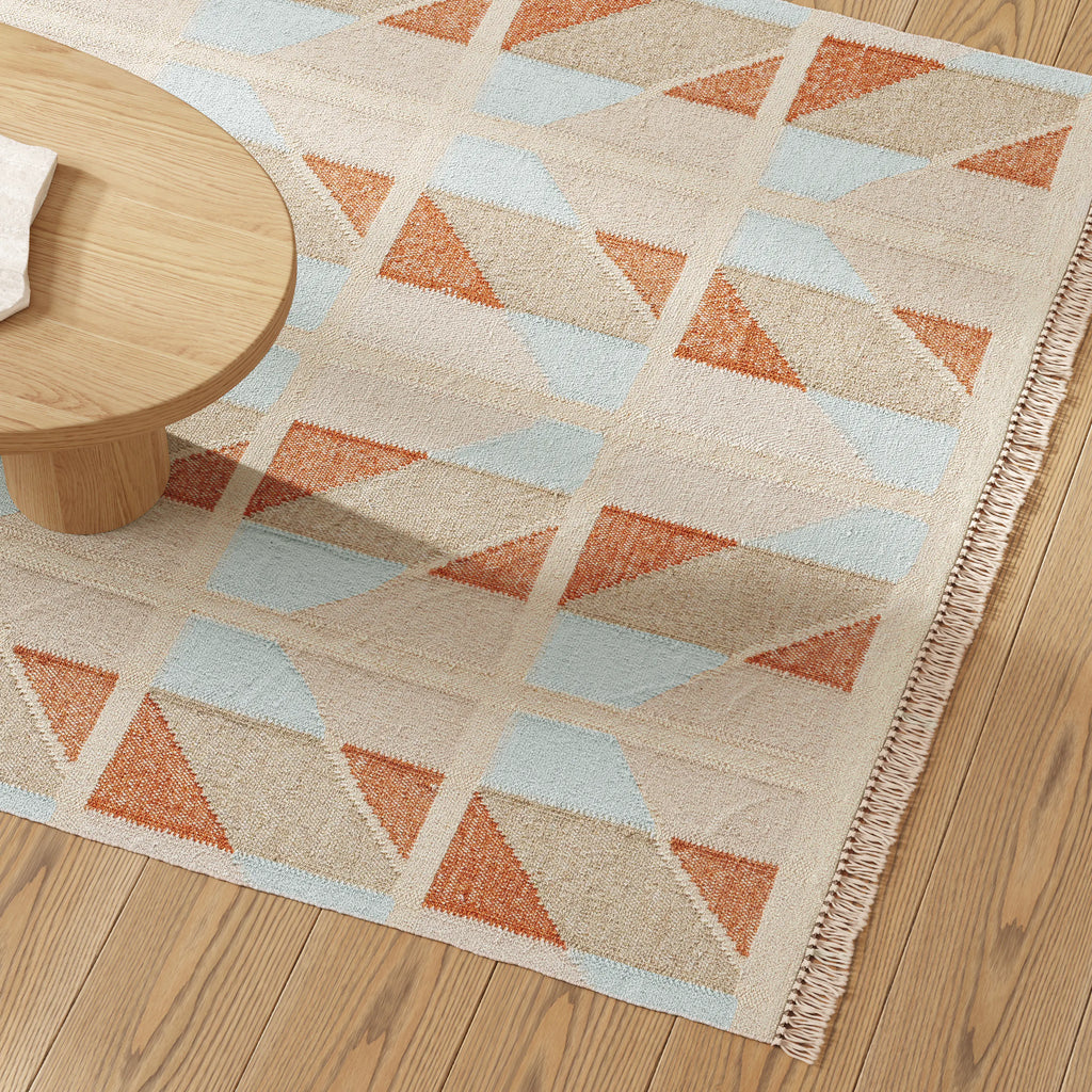 Hannes 5 X 8 Rug - Quilt Chevron & Rug Pad