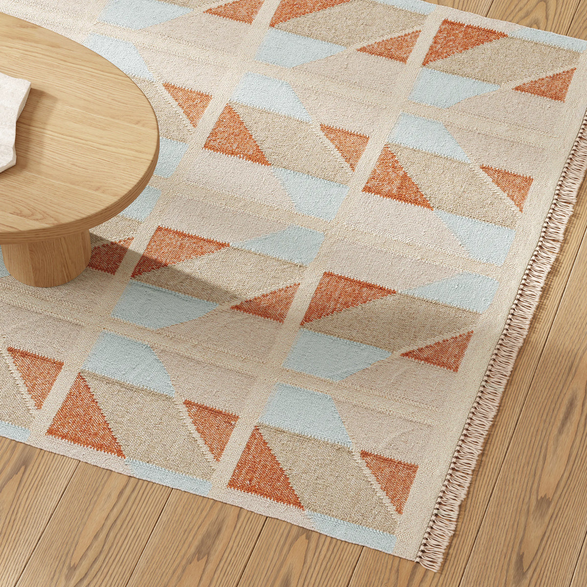 Hannes 5 X 8 Rug - Quilt Chevron & Rug Pad