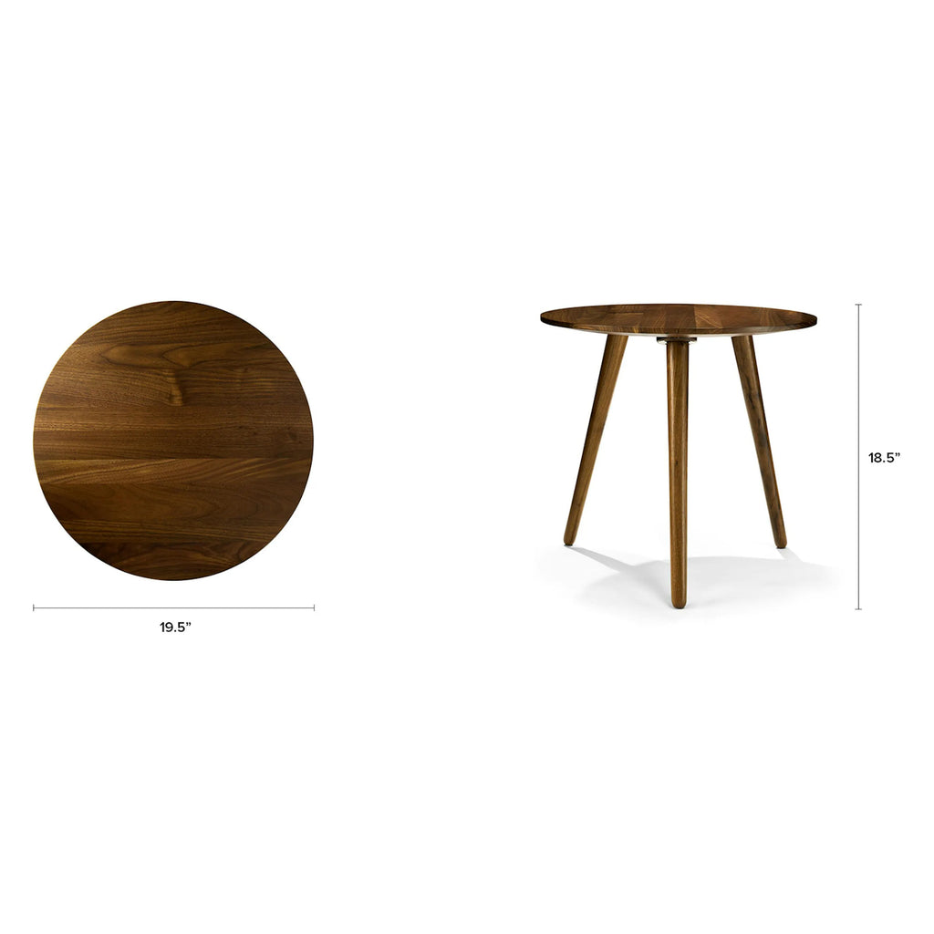 Article Amoeba Coffee & Side Table - Walnut
