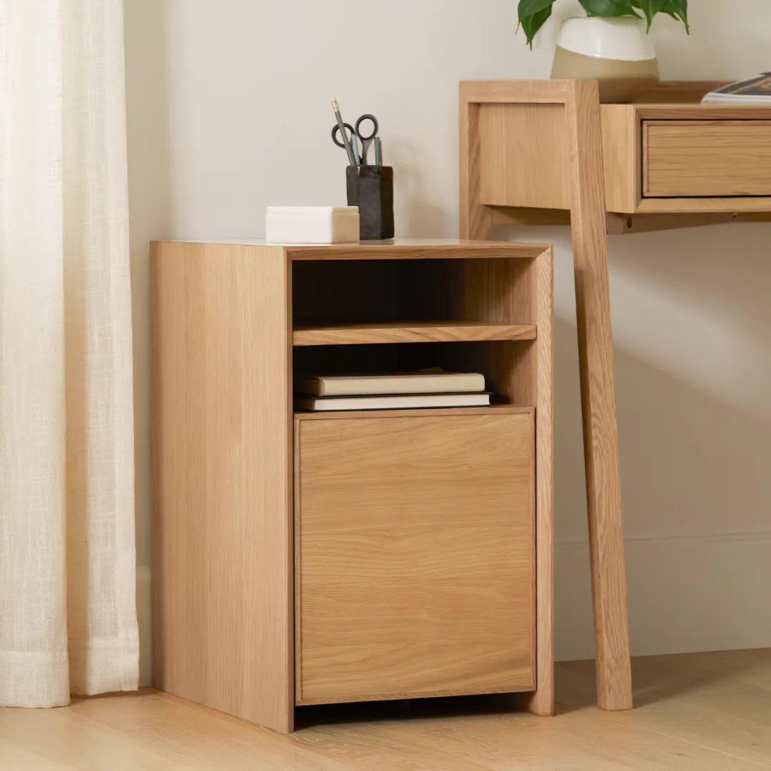 Article Fantol 14.5" File Cabinet - Natural Oak