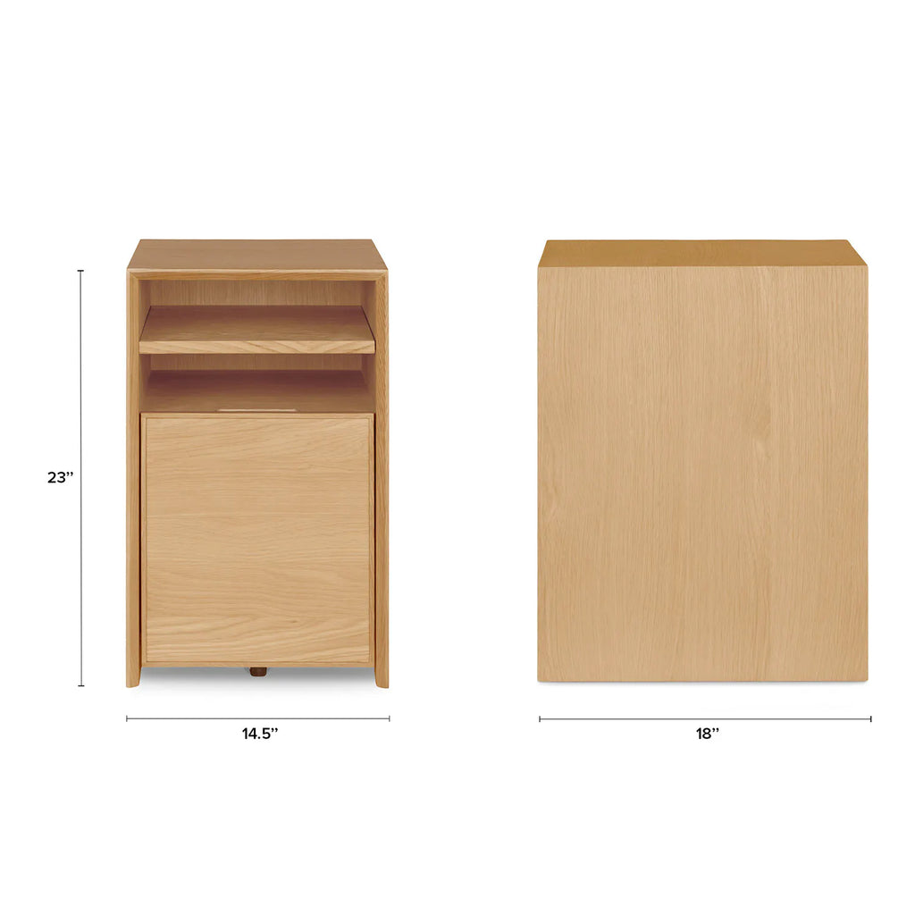 Article Fantol 14.5" File Cabinet - Natural Oak