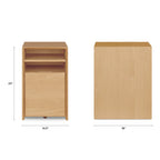 Article Fantol 14.5" File Cabinet - Natural Oak