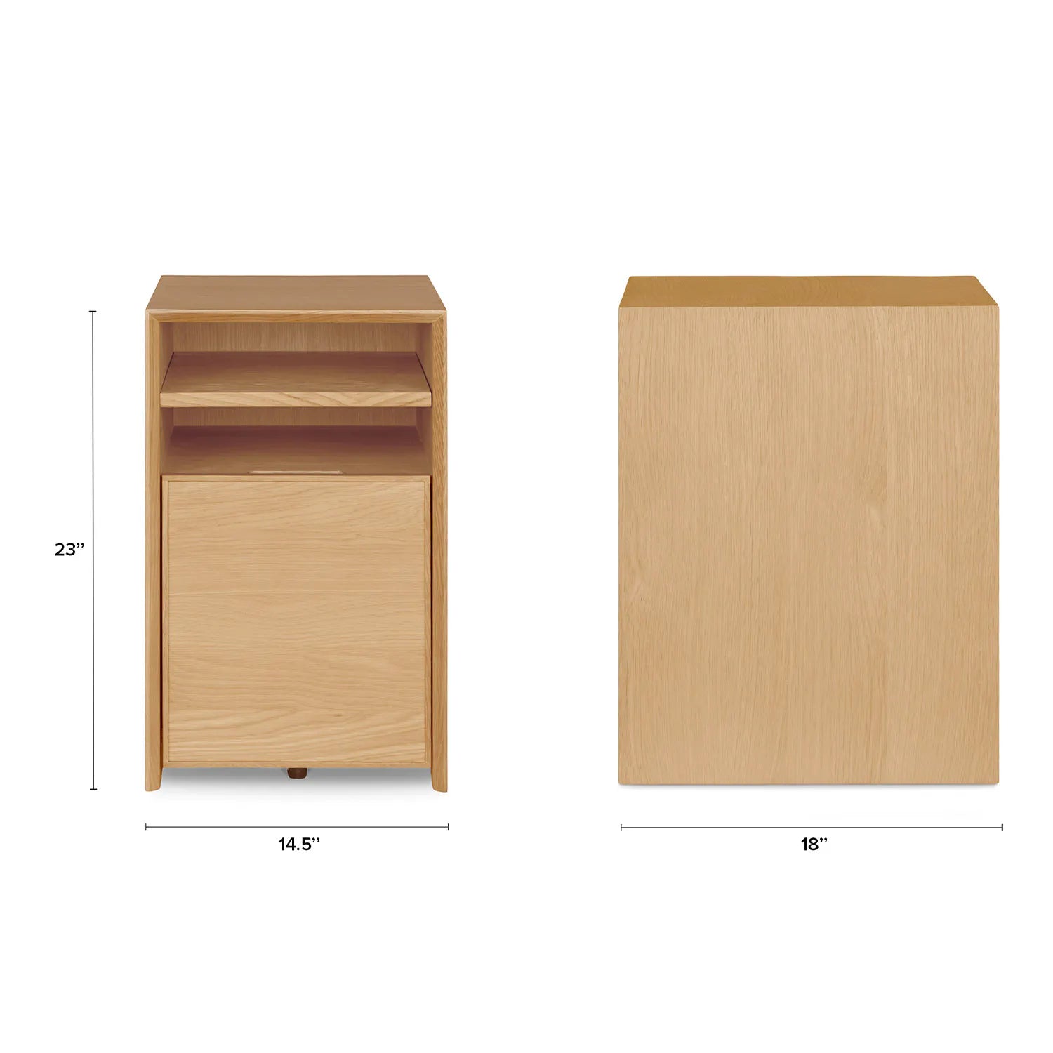 Article Fantol 14.5" File Cabinet - Natural Oak