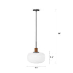 Kipp Glass Pendant Lamp - Walnut (Set of 2)