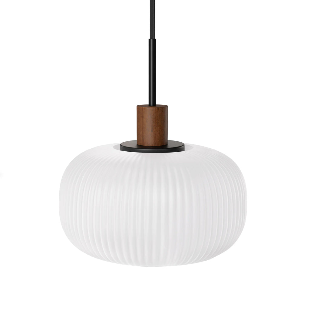 Kipp Glass Pendant Lamp - Walnut (Set of 2)