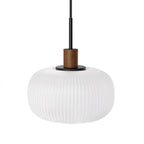 Kipp Glass Pendant Lamp - Walnut (Set of 2)