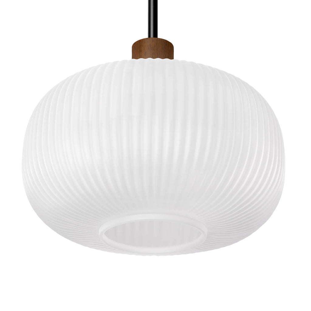 Kipp Glass Pendant Lamp - Walnut (Set of 2)