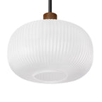 Kipp Glass Pendant Lamp - Walnut (Set of 2)