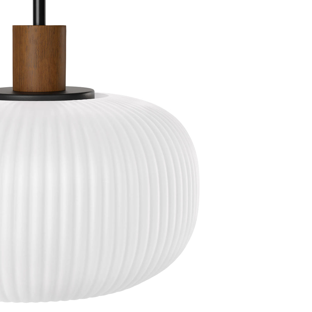Kipp Glass Pendant Lamp - Walnut (Set of 2)