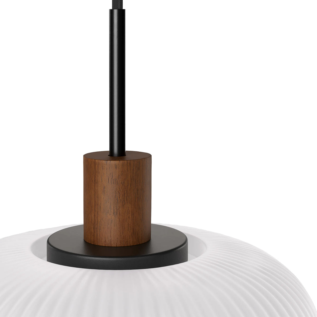Kipp Glass Pendant Lamp - Walnut (Set of 2)