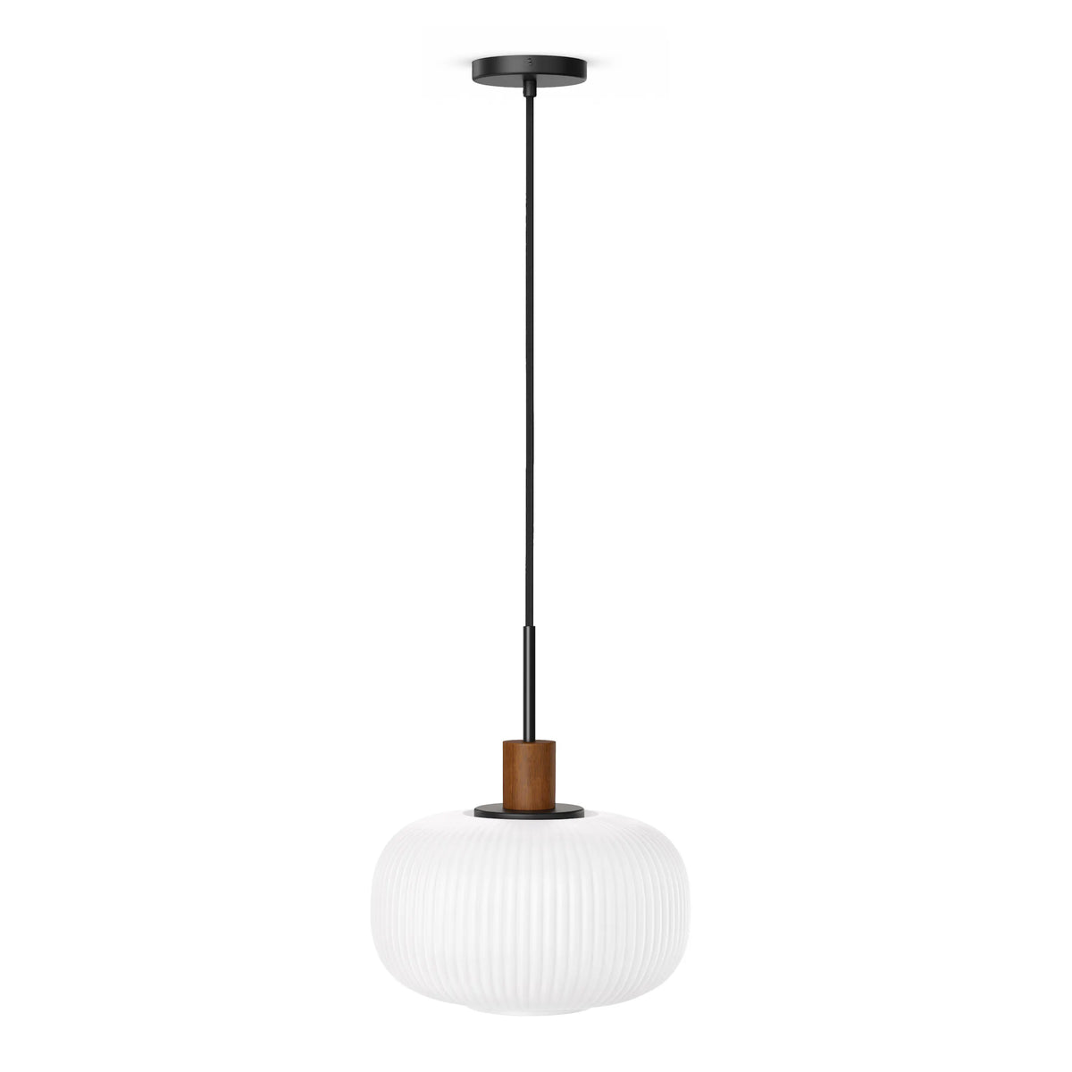 Kipp Glass Pendant Lamp - Walnut (Set of 2)