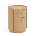 Miila 2-Drawer Nightstand - White Oak