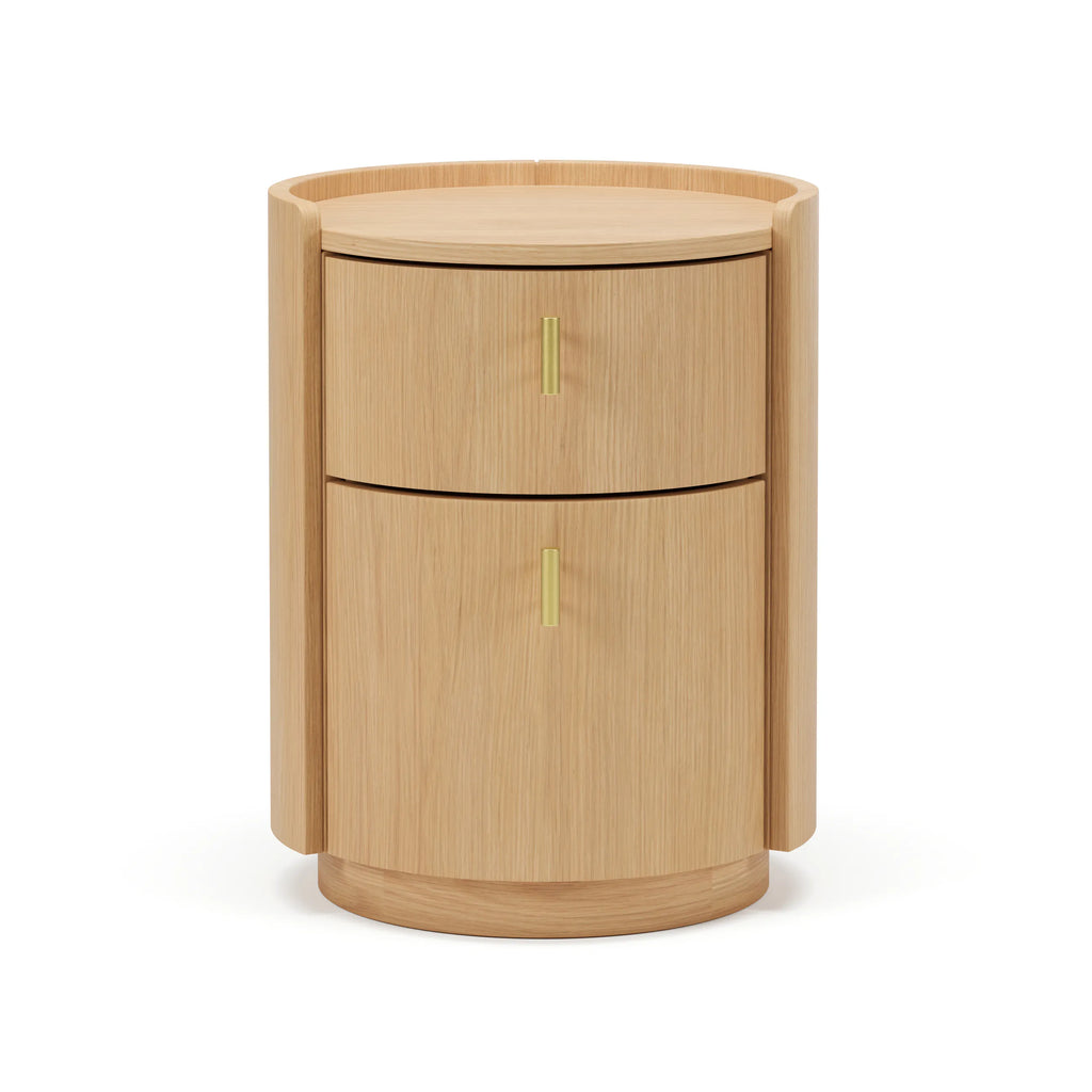 Miila 2-Drawer Nightstand - White Oak