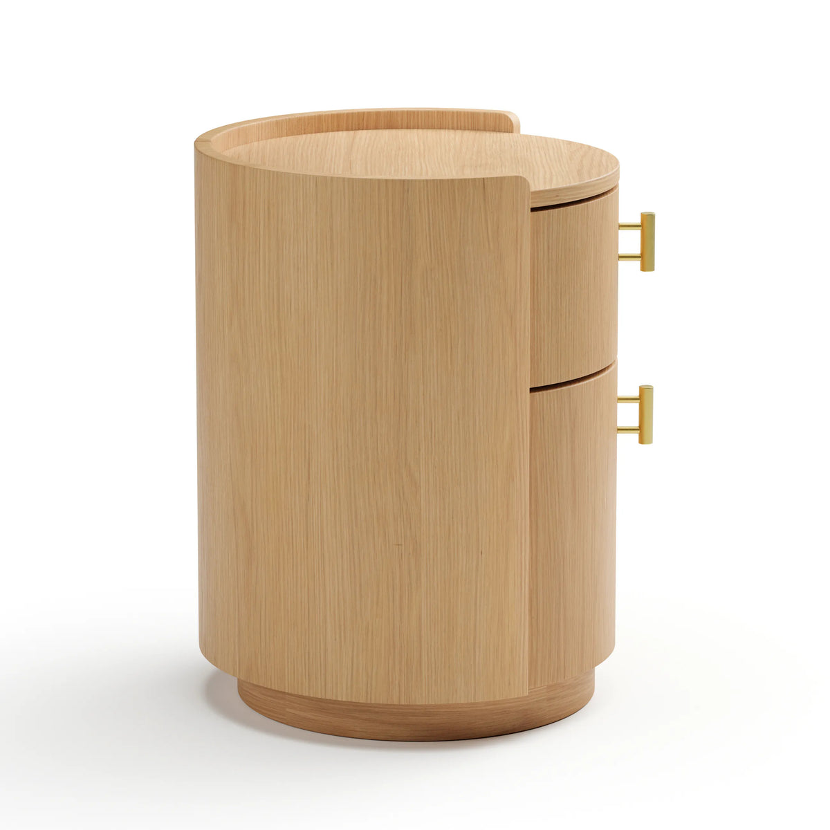 Miila 2-Drawer Nightstand - White Oak