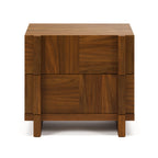 Ayra 2-Drawer Nightstand - Walnut