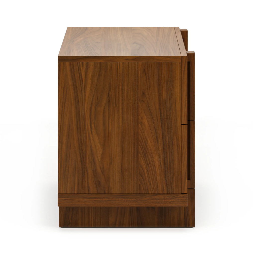 Ayra 2-Drawer Nightstand - Walnut