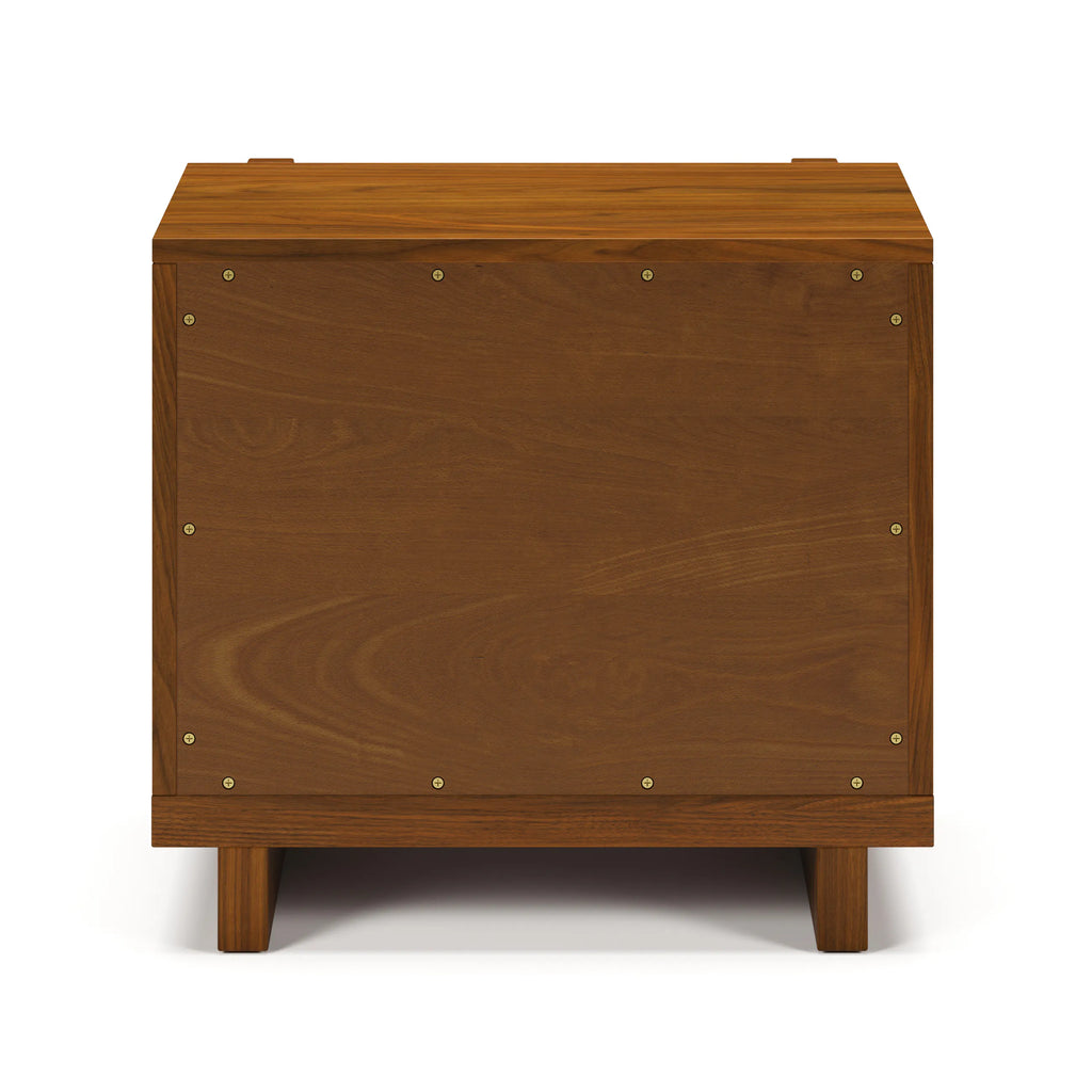 Ayra 2-Drawer Nightstand - Walnut