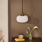 Kipp Glass Pendant Lamp - Walnut (Set of 2)