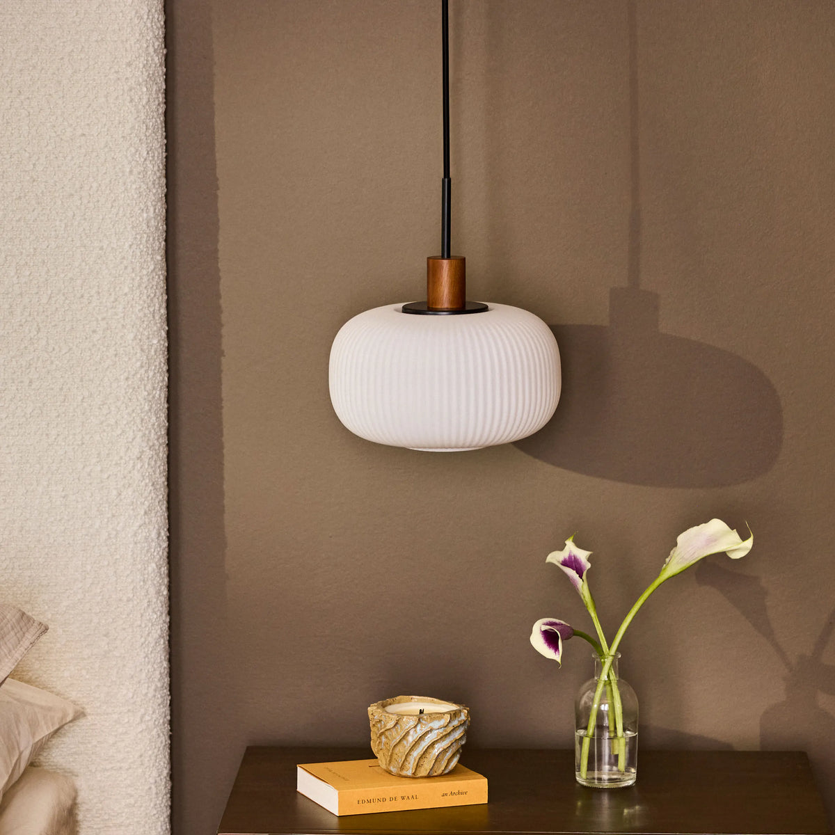 Kipp Glass Pendant Lamp - Walnut (Set of 2)