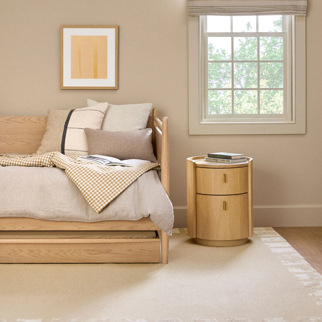 Miila 2-Drawer Nightstand - White Oak