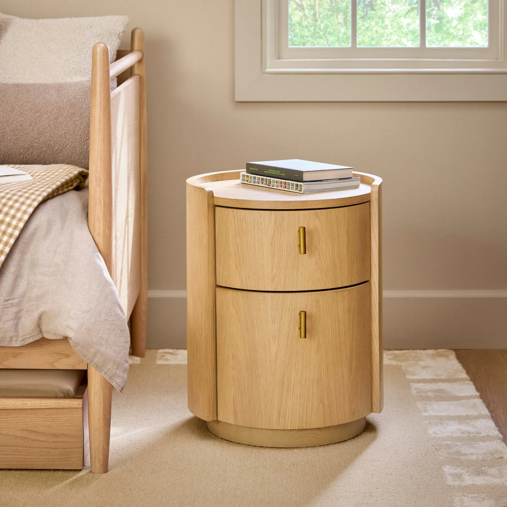 Miila 2-Drawer Nightstand - White Oak