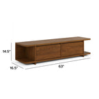 Article Judith 63" Low Media Unit - Walnut