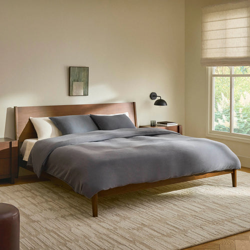 Article Cooper King Low Profile Bed - Walnut