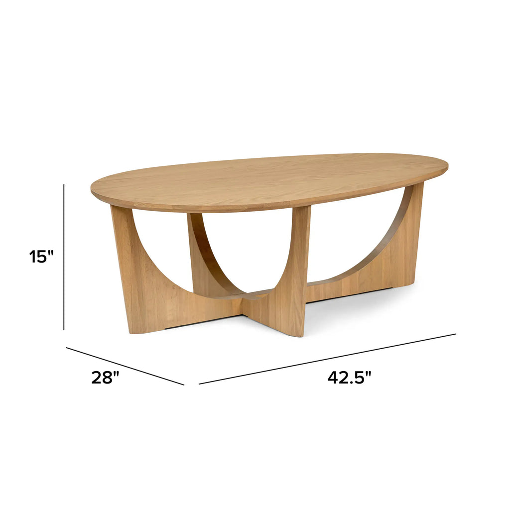 Article Tovi 42.5" Coffee Table - White Oak