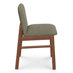Mikkel Dining Chair - Walnut And Algonquin Green (Set of 4)