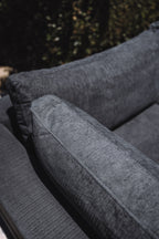My Comfy Couches 4 Piece Cloud Set - Dark Gray Plush Chenille