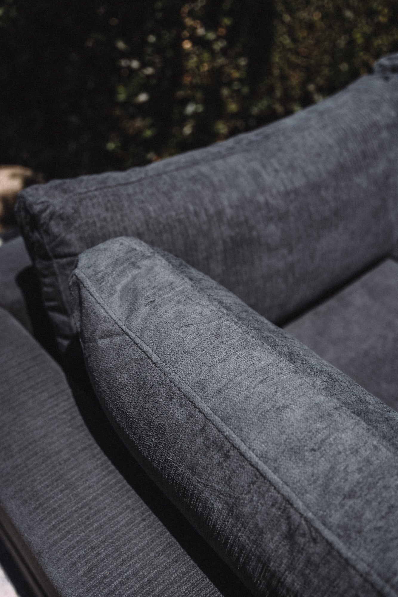 My Comfy Couches 4 Piece Cloud Set - Dark Gray Plush Chenille